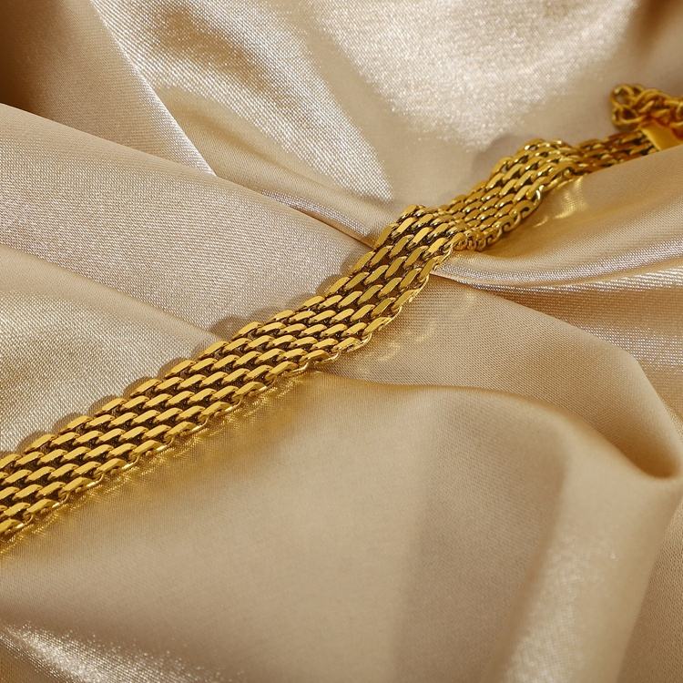 Multi-Strand Chain Bracelet – 18K Gold Tone
