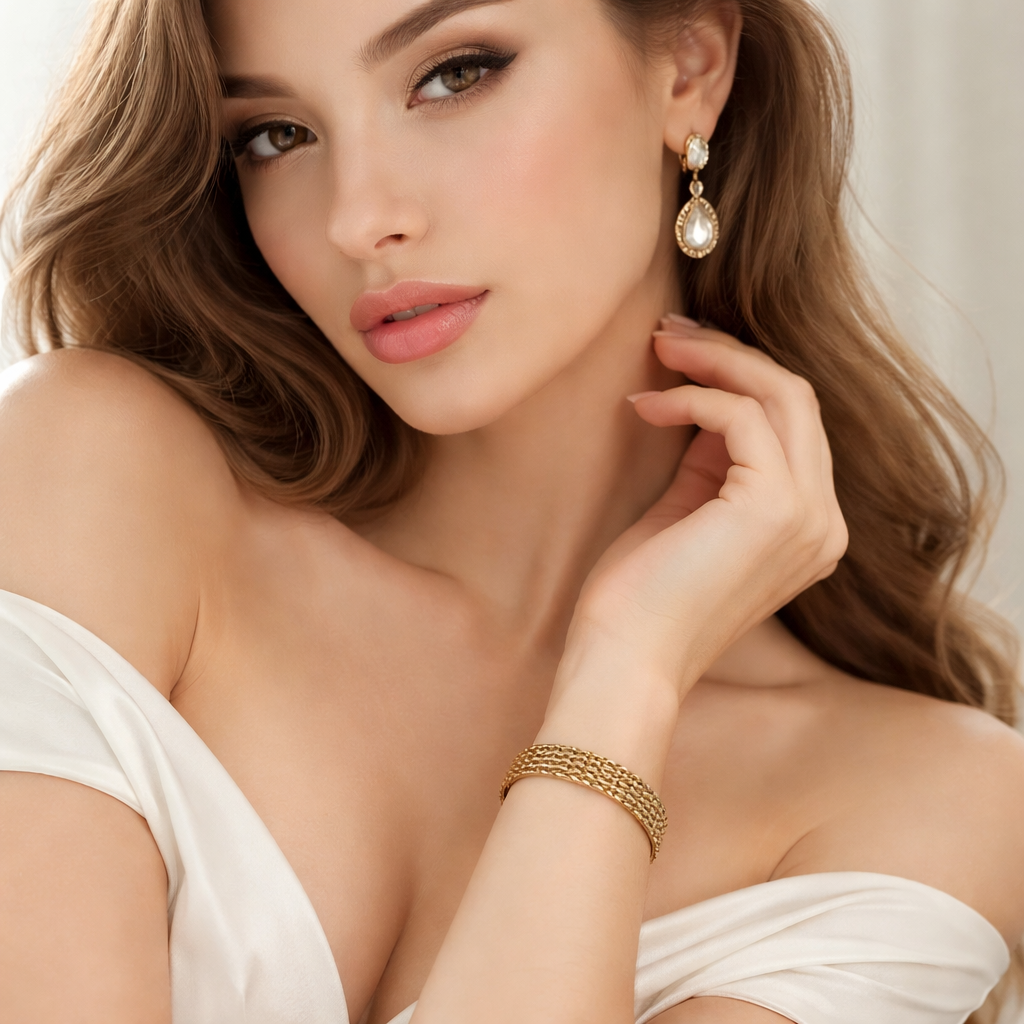 Multi-Strand Chain Bracelet – 18K Gold Tone