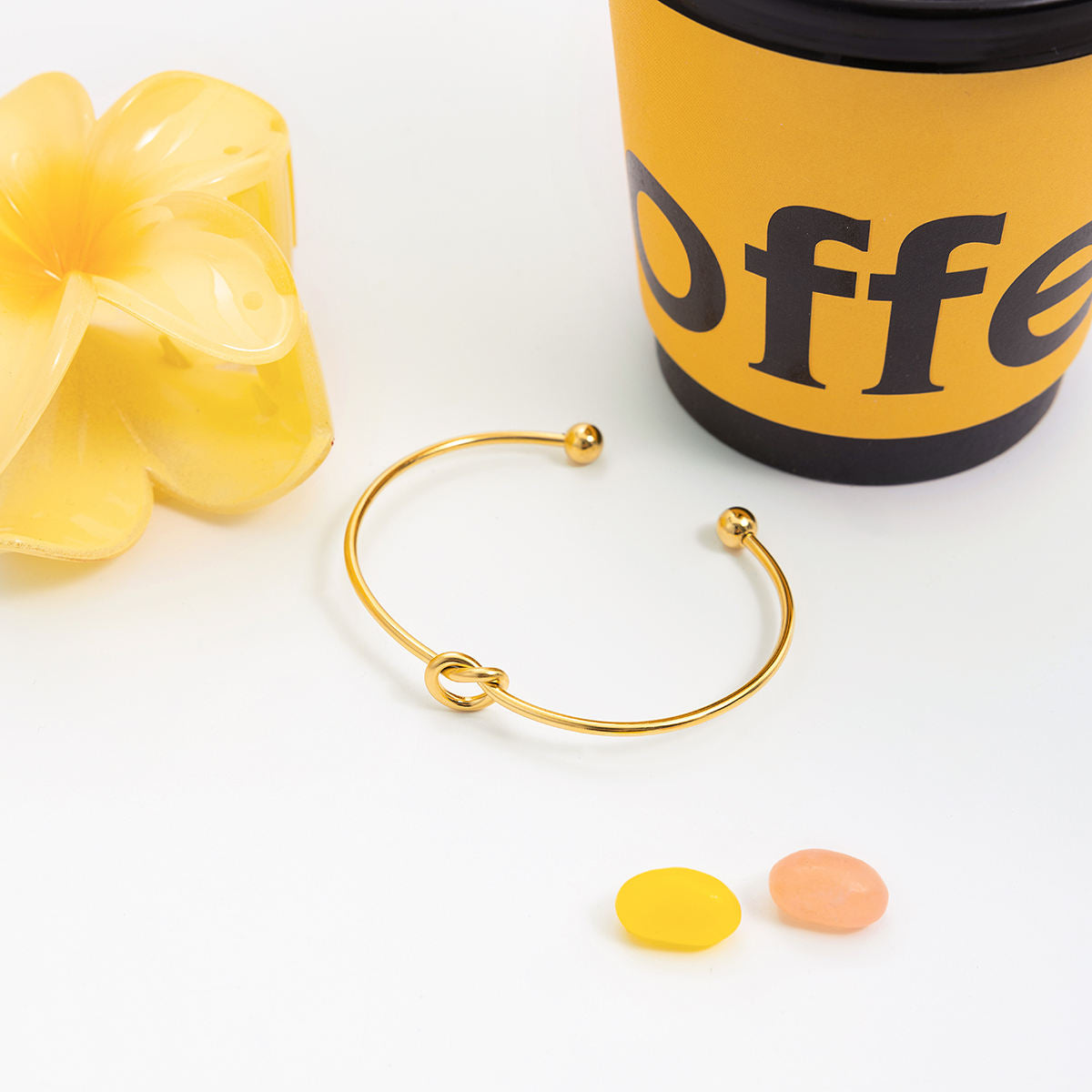 Knot Cuff Bracelet – 18K Gold Plated